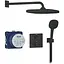 Душова система термостатична Grohe QuickFix Precision з Vitalio Comfort 250 348822430, Чорний матовий - мініатюра 1