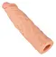 Насадка на пенис Nature Skin Extension Sleeve 19.5 см телесный - миниатюра 4