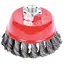 Щітка дротяна чашоподібна Sigma Ø85мм М14×2мм (сталева кручена) (9026081) - мініатюра 1