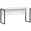 Стіл прямий лофт з екраном ОП-162 Orange-Line 1400х600х750 Чорний/Білий - мініатюра 1