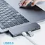 USB-хаб Baseus Harmonica Five-in-one HUB Adapter Grey (CAHUB-K0G) [72625] - мініатюра 6
