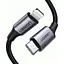 Кабель Ugreen US304 USB-C to Lightning M/M Cable Aluminum Shell Braided 2m Black (UGR-60761) - мініатюра 3