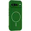 Чохол Silicone Cover Lakshmi Full Camera (AA) with MagFit для Google Pixel 9 Pro XL Зелений / Dark green - мініатюра 1