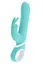 Вибратор-кролик Pleasures Naughty Rabbit 22.7 см бирюзовый - миниатюра 2