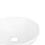 Умивальник Qtap Owl накладний кругла 400x400x155 мм White + донний клапан PU02, Білий - мініатюра 4