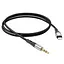 Аудiокабель HOCO UPA22 iP silicone digital audio conversion cable Black - мініатюра 3