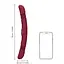 Вібратор Loveline Double-Sided Thrusting 33 см бордовий - мініатюра 4