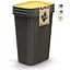 Баки для сортування сміття Prosperplast Keden Compacta Q Plus, комплект 3x35 л, чорний, кришка синя, зелена, жовта - мініатюра 8