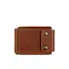 Мужской кожаный портмоне светло-коричневый 10.0 зажим для денег - миниатюра 9