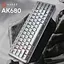Клавіатура Ajazz AK680 MAX Magnetic Switch ABS White Keycaps RGB Aluminum Positioning Pl (AK680-WM-W-A) - мініатюра 3