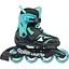 Ролики Rollerblade Microblade 36.5-40 Black/Light blue (1012-86B0751530-NK02-36.5-40) - мініатюра 2