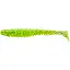 Силікон FishUP U-Shad 4" #055 - Chartreuse/Black (8 шт/уп) - мініатюра 1