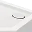Душовий піддон Qtap Diamond 301112 100x100x12 см + сифон Білий Універсальний мілкий (до 20 см) - мініатюра 4