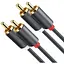 Кабель Ugreen AV104 2RCA Male to 2RCA Male Cable 2 м черный (10518) - миниатюра 1