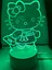 Светильник ночник 3D Hello kity, RGB 16 цветов, USB - миниатюра 4