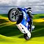 Мотоцикл на радиоуправлении Motorcycle Stunt Drift six-axis Gyroscope Blue - миниатюра 6
