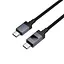 Кабель Hoco Type-C к Type-C Generic charging data cable with display X118 1 м 60W - миниатюра 3