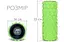 Массажный ролик EasyFit Grid Roller 33 см v.1.1 прочный массажер (салатовый) - миниатюра 2