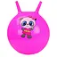 Мяч для фитнеса CB4501 с рожками Розовый - миниатюра 1