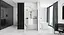 Душова стінка Rea Aero 80 black з полицею Evo REA-K7580 + HOM-00652, прозорий, чорний матовий - мініатюра 5