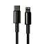 Кабель Baseus Tungsten Gold Fast Charging Data Cable Type-C to iP PD 20W 1 м Черный - миниатюра 2