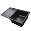 Гранитная мойка Mira KONIA черный для кухни устойчива к царапинам и химическим средствам - миниатюра 4