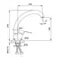 Змішувач для кухні Frap з гнучким виливом F4471-6 - мініатюра 7