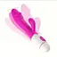 Багатофункціональний вібратор-кролик, стимулятор точки G і клітора, з проникненням і масажем. Рожевий - мініатюра 5