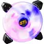 Вентилятор GTL 120 мм Multicolor B3, White/Black (GTL-120LMCB3P ARGB) - мініатюра 1
