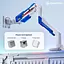 Кронштейн GamePro OfficePro MAG701WBL White Blue MAG701WBL - мініатюра 13