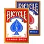 Карты игральные United States Playing Card Company Bicycle League Back Standard Index (red blue) (00808) - миниатюра 1