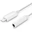 Кабель-переходник ExtraDigital Lightning M - 3.5 мм F 10 см белый (KBA1682) - миниатюра 1