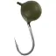 Мормышка вольфрамовая Viking Fishing Round 0.64g 4mm Olive (5шт) - миниатюра 1