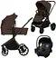 Универсальная коляска 3 в 1 Lionelo Mika Plus Mocha Mousse (LO-MIKA PLUS 3IN1 MOCHA MOUSSE) - миниатюра 1
