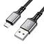 Кабель Borofone BX83 USB to MicroUSB 1 м чорний - мініатюра 1