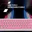 Клавіатура Canyon Keyboard OnType 10 Low Profile EN Wired Pink (CNS-HKB10P) - мініатюра 7