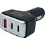 Автомобільний зарядний пристрій XON MaxCharge Type-C 82.5W 2 x Type-C PD30 + Type-A 15V/1.5A Black (5060948063500) - мініатюра 1