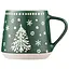 Чашка Ardesto Christmas New Year's кераміка 350 мл зелена (AR3091) - мініатюра 1