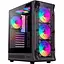 Корпус GameMax Starlight 2 AB, черный, без БП, Mid Tower, для ATX/MicroATX/Mini-ITX, 1xType-C/1xUSB 3.0/1xUSB 2.0, макс. - миниатюра 1