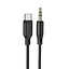Аудіокабель BOROFONE BL18 Type-C silicone digital audio conversion cable Black - мініатюра 4