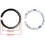 Стальная пластина DK для MagSafe Ring Letter на скотче (Кольцо С / black) - мініатюра 2