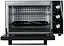 Електродуховка Castle CPE-45B, Black, 1700W, 45л, конвекція, подвійне термостійке скло, 4 нагрівальних елемента, підсвітка, таймер, термостат 70-250 °C, сховані регулятори, деко, решітка, ручка для деко, лоток для крихт - мініатюра 3