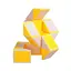 Змійка Рубіка Smart Cube біло-жовта (SCT405) - мініатюра 2