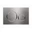Клавіша змиву Geberit Sigma20 нержавіюча сталь матова/полірована/матова 115.882.SN.1, Хром матовый - мініатюра 1