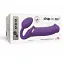 Безремневий страпон Strap-On-Me Vibrating Violet XL регульований з вібрацією та з пультом ДК діаметр 4.5 см - мініатюра 6