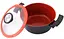 Кастрюля со стеклянной крышкой Neoflam EC-DC-C28I с мраморным покрытием 28 см 7.2 л Черно красный - миниатюра 2