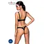 Комплект з екошкіри Passion Celine Bikini black L/XL - мініатюра 2