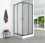 Душова кабіна з низьким піддоном Mixxus Cubic SCT01-90x90x195-TR graphite прозоре скло 4 мм MI6905, Універсальна, прозорий, графіт - мініатюра 8