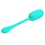 Віброяйце Pretty Love Kirk Super Soft Silicone 19.7 см бірюзовий - мініатюра 5