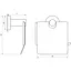 Держатель для туалетной бумаги Globus Lux SS 8410 - миниатюра 2